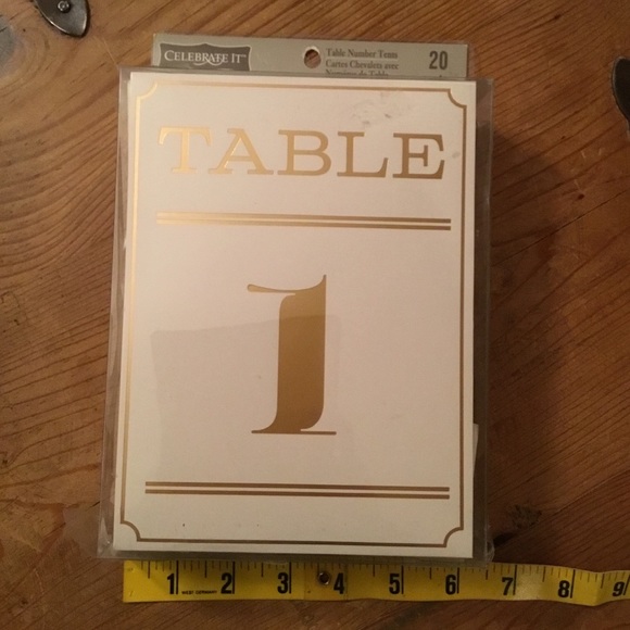 🌸 $3 if bundled CELEBRATE IT Table Number Tents - Picture 5 of 5